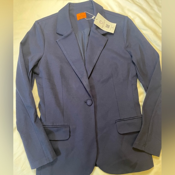 NWT Mary Crafts size 2 blue blazer - Picture 2 of 8